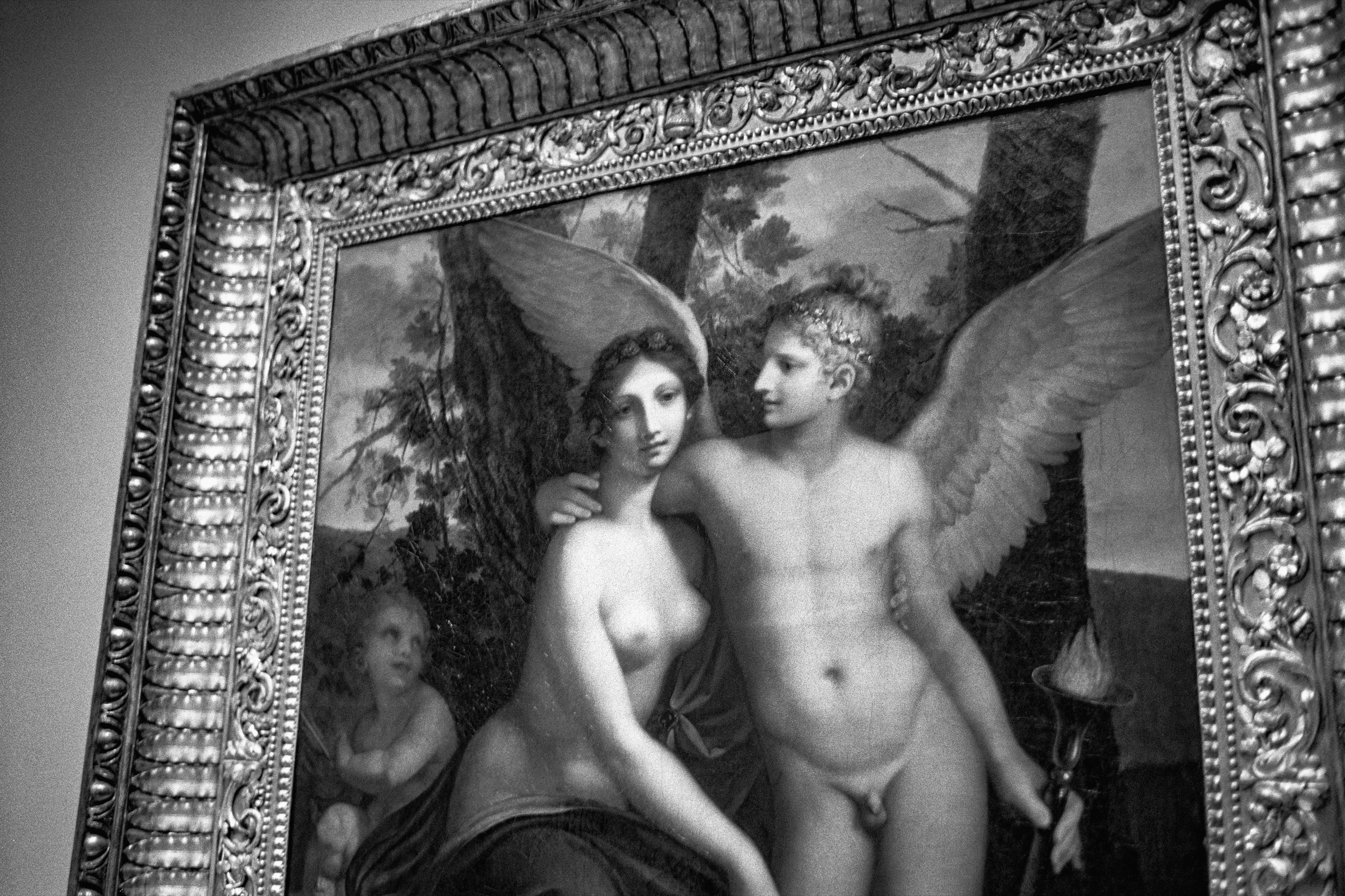 An Hour at the MIA: Cupid and Psyche, painting in gilt frame