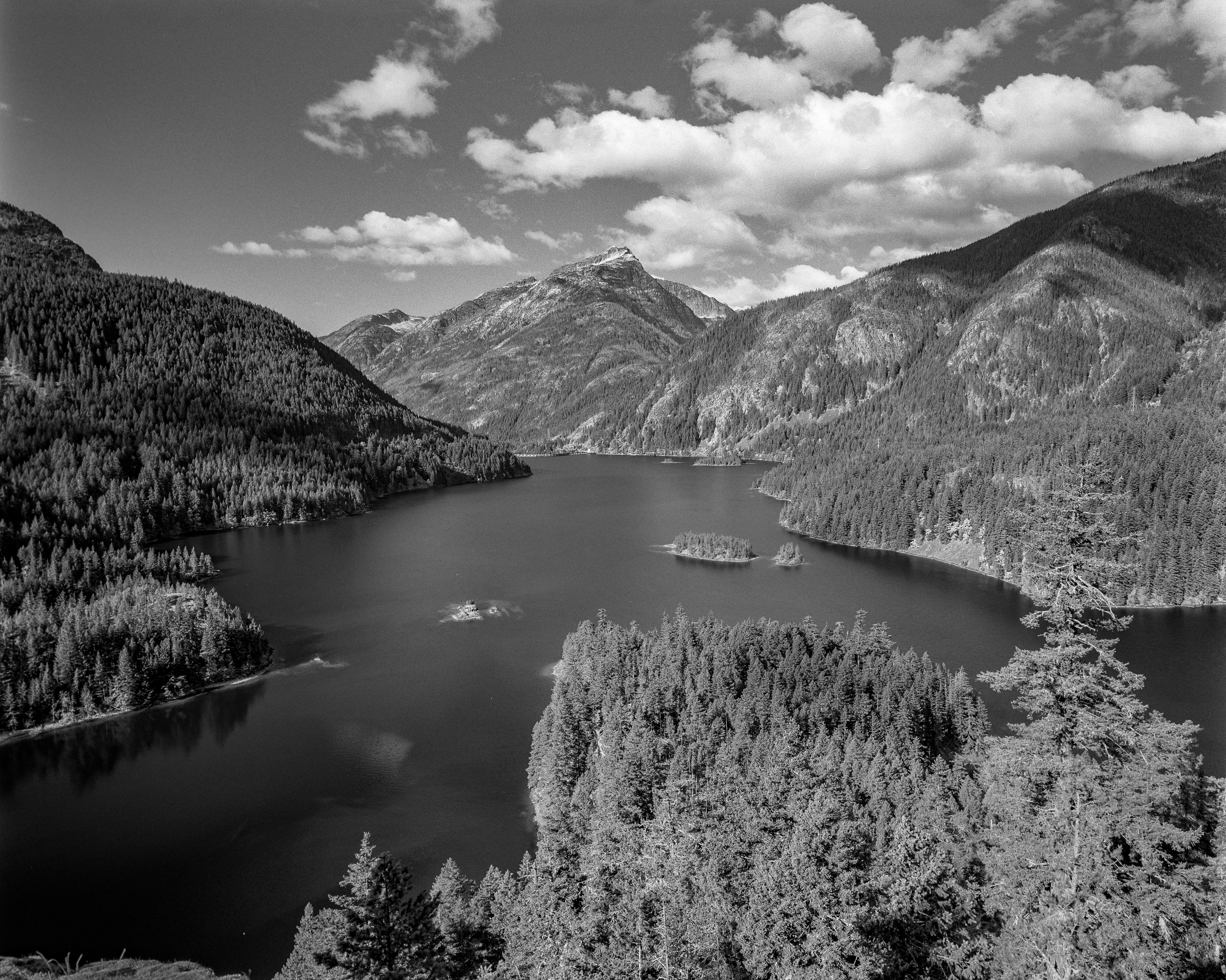 North Cascades Perspective: Islands in Gray